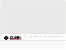 Tablet Screenshot of boxamedia.com